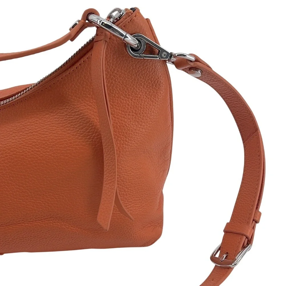 NEW & OTHER STORIES Soft Leather‎ Crossbody Shoulder Bag Orange